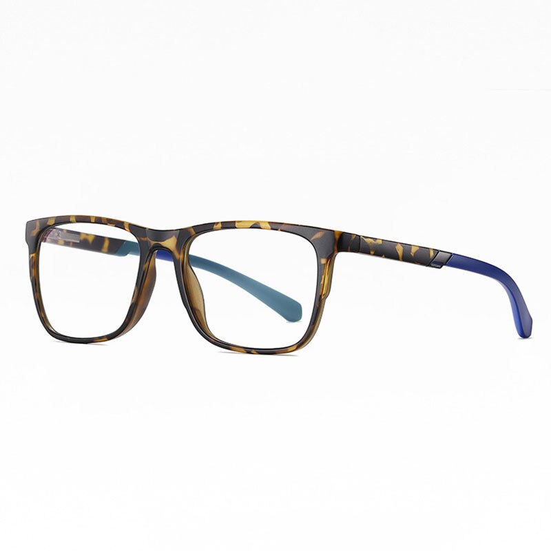 Hotochki Unisex Full Rim TR-90 Resin Frame Eyeglasses 2309 Full Rim Hotochki Matte Leopard C177