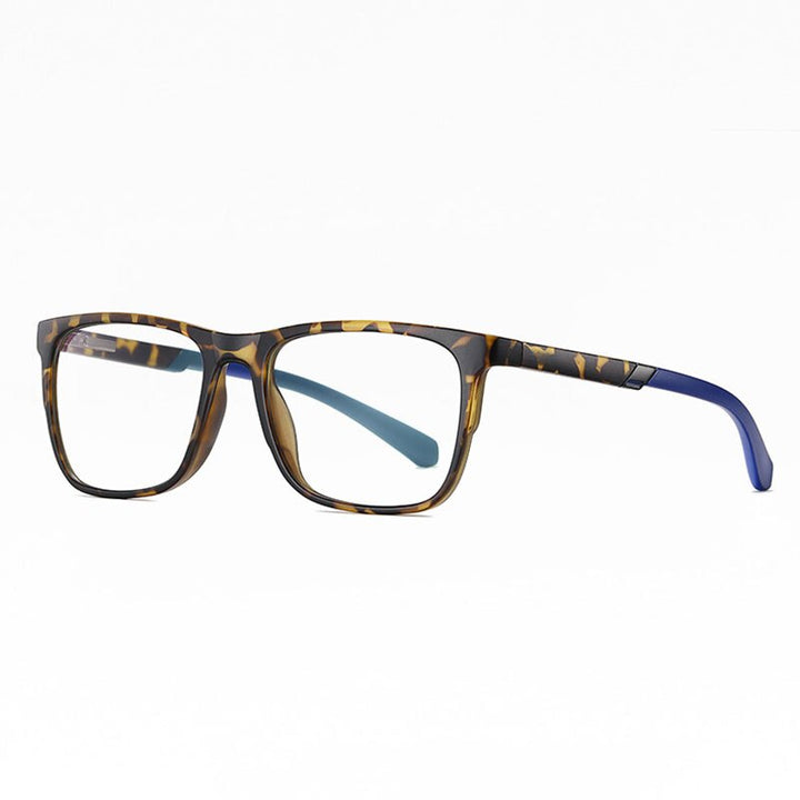 Hotochki Unisex Full Rim TR-90 Resin Frame Eyeglasses 2309 Full Rim Hotochki Matte Leopard C177