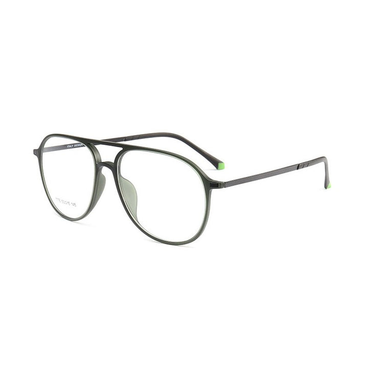 Reven Jate Unisex Full Rim Oval Acetate Eyeglasses 1116 Full Rim Reven Jate C6grey