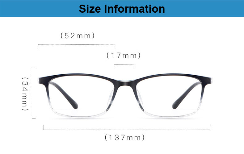 Hotony Women's Full Rim Square Acetate Frame Eyeglasses 6631 Full Rim Hotony
