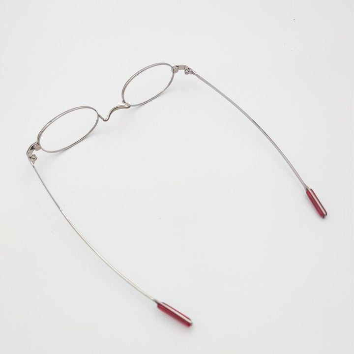 Yujo Unisex Full Rim Small Oval Handcrafted Titanium Reading Glasses 42*23mm Reading Glasses Yujo