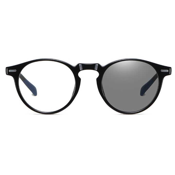 Reven Jate Unisex Full Rim Round Tr 90 Eyeglasses 3512 Full Rim Reven Jate black