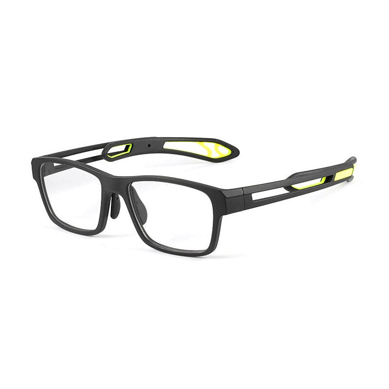 Yimaruili Unisex Full Rim TR 90 Resin Sport Frame Eyeglasses YD1927 Full Rim Yimaruili Eyeglasses Black Yellow
