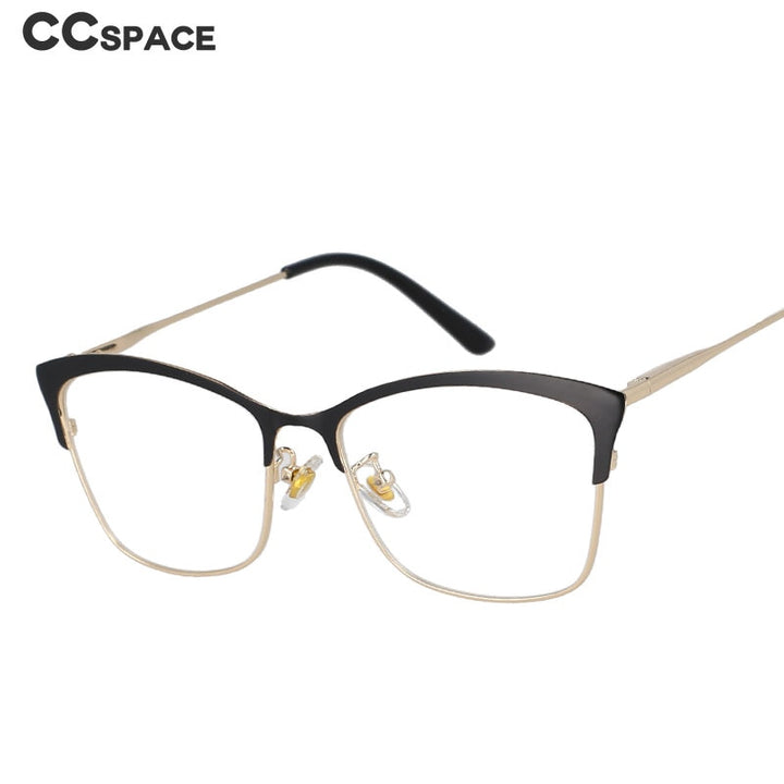 CCspace Women's Full Rim Square Cat Eye Tr 90 Alloy Frame Eyeglasses 51097 Full Rim CCspace