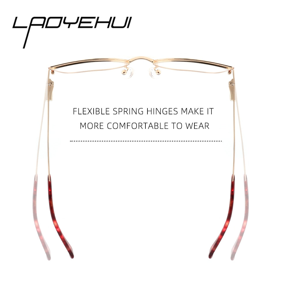 Laoyehui Women's Eyeglasses Cat Eye Alloy Reading Glasses Ch8353 Reading Glasses Laoyehui