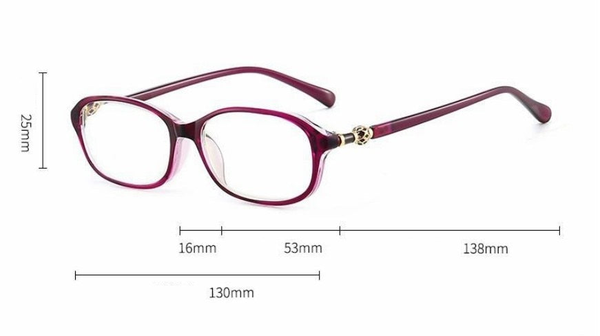 Sunsliver Women's Full Rim Oval Acetate Reading Glasses 8022 Reading Glasses SunSliver