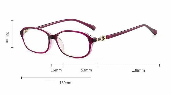 Sunsliver Women's Full Rim Oval Acetate Reading Glasses 8022 Reading Glasses SunSliver
