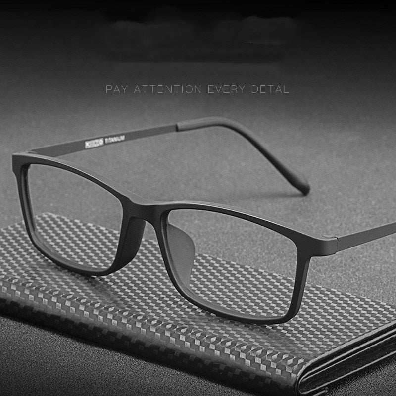 Yimaruili Unisex Full Rim Square Tr 90 Titanium Eyeglasses HR3048 Full Rim Yimaruili Eyeglasses