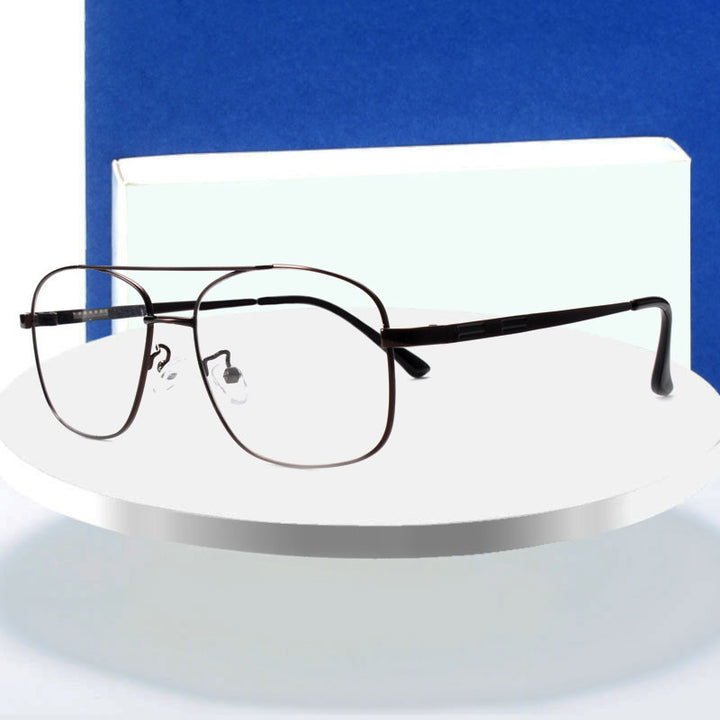 Hotochki Unisex Full Rim Round Box Alloy Frame Eyeglasses 2256 Full Rim Hotochki