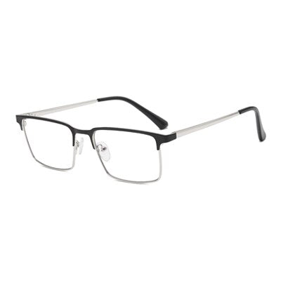 Ralferty Men's Full Rim Square Acetate Alloy Eyeglasses F95899 Full Rim Ralferty C5 Black Silver China