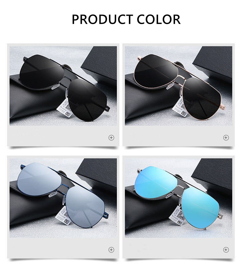Yimaruili Women's Full Rim Double Bridge Alloy Frame Polarized Lens Sunglasses B8011 Sunglasses Yimaruili Sunglasses