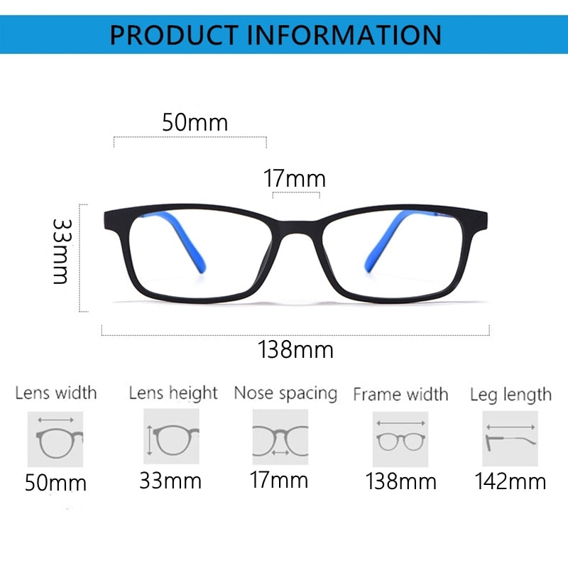 Yimaruili Unisex Full Rim β Titanium Frame Eyeglasses 8802 Full Rim Yimaruili Eyeglasses