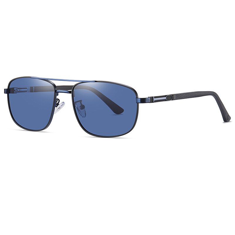 Reven Jate Men's Full Rim Square Alloy Polarized Sunglasses 6313 Sunglasses Reven Jate blue