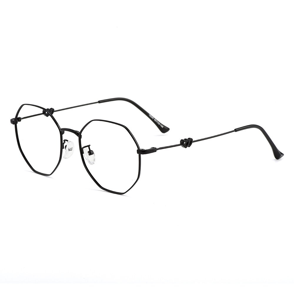Women's Eyeglasses Polygonal Titanium Alloy Frame Ultralight Md18045 Frame Gmei Optical C1  