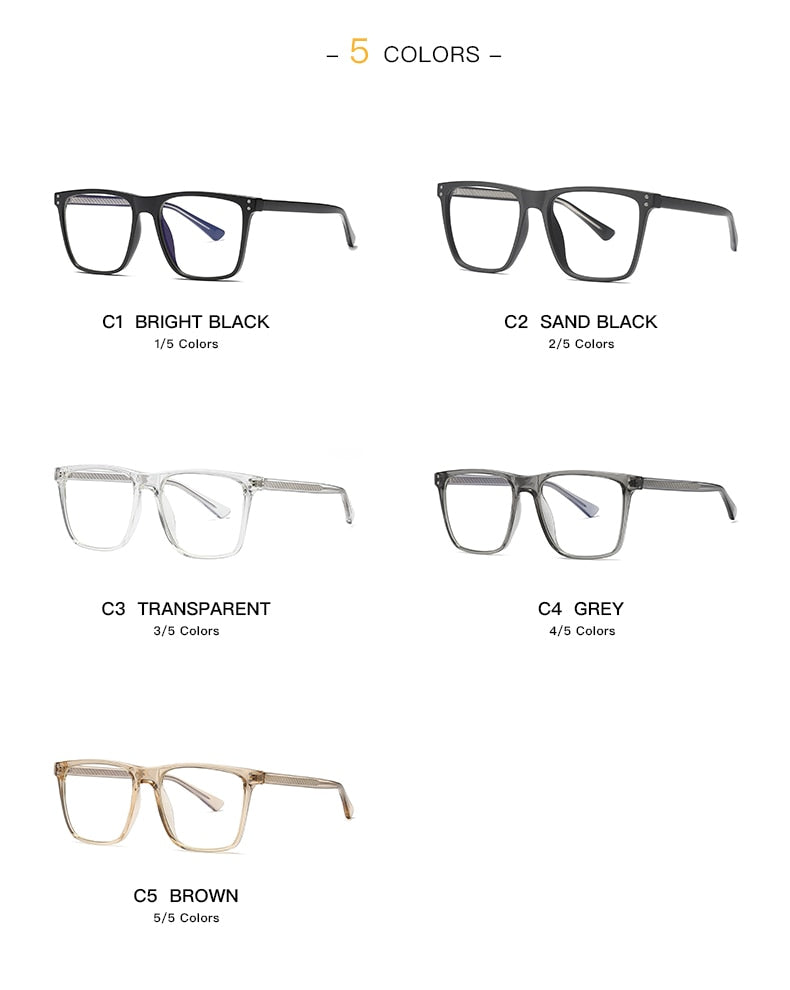 Hotochki Women's Full Rim Square TR-90 Resin Frame Eyeglasses 2023 Full Rim Hotochki