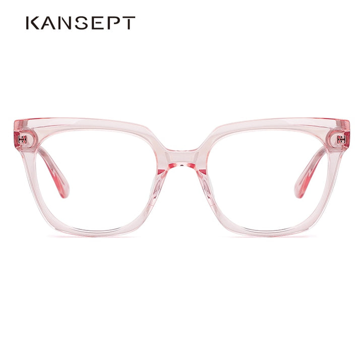 Kansept Women's Full Rim Cat Eye Acetate Alloy Frame Eyeglasses Me1202 Full Rim Kansept