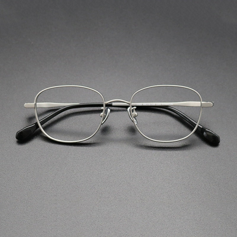 Gatenac Unisex Full Rim Square Titanium Frame Eyeglasses Gxyj616 Full Rim Gatenac 3