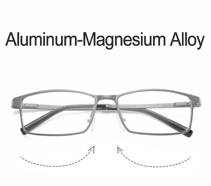 Hotochki Unisex Full Rim Alloy Frame Square Eyeglasses 6300 Full Rim Hotochki