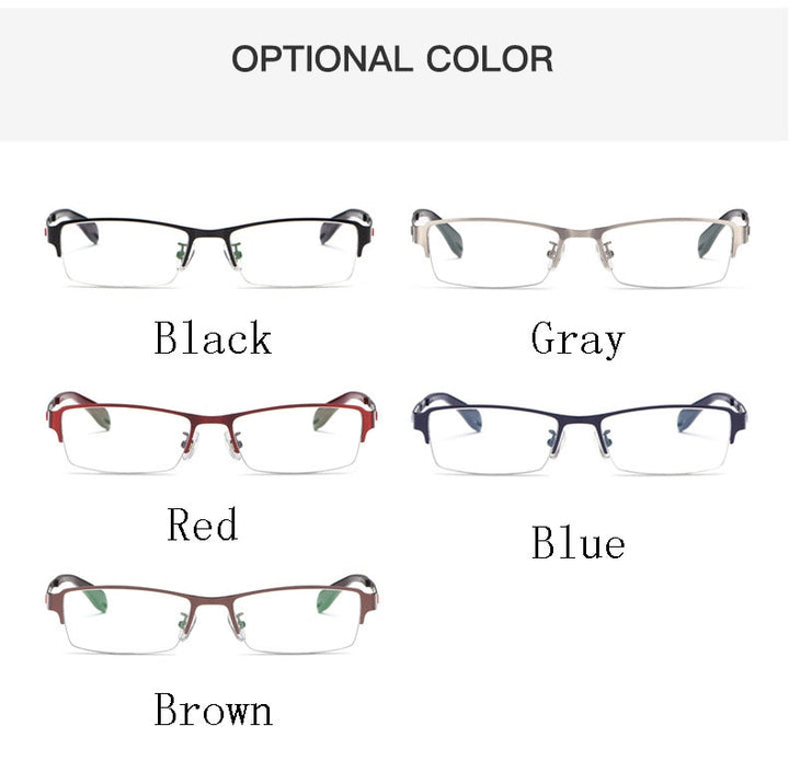 Reven Jate Xs505 Unisex Semi Rim Alloy Tr 90  Eyeglasses Semi Rim Reven Jate