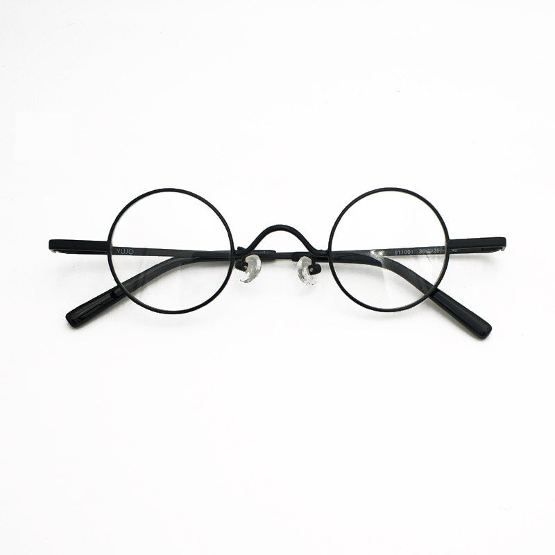 Yujo Unisex Full Rim Round Alloy Eyeglasses 811001 Full Rim Yujo