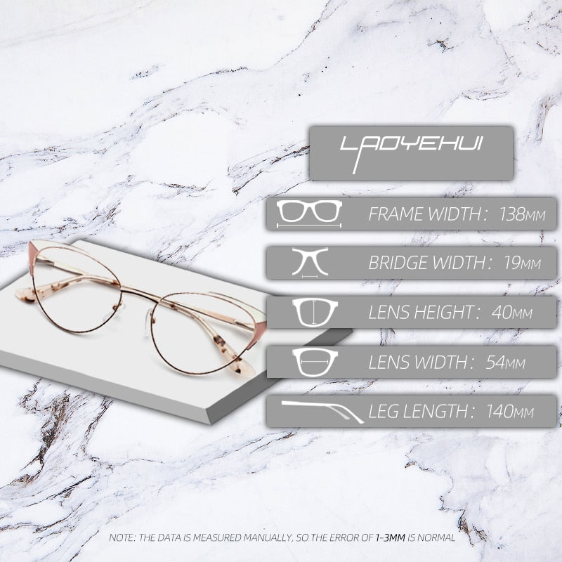 Laoyehui Women's Eyeglasses Cat Eye Reading Glasses Black Red Khaki Reading Glasses Laoyehui