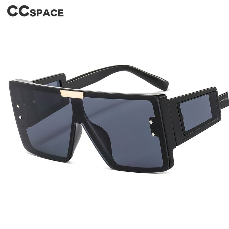 CCspace Women's Full Rim Oversized Square Resin Frame Sunglasses 46661 Sunglasses CCspace Sunglasses