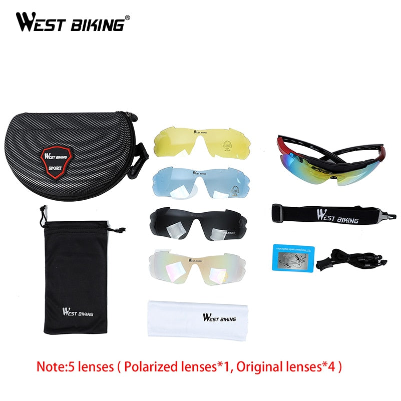 West Biking Unisex Full Rim Acetate Polarized Sport Sunglasses YP0703111AA Sunglasses West Biking