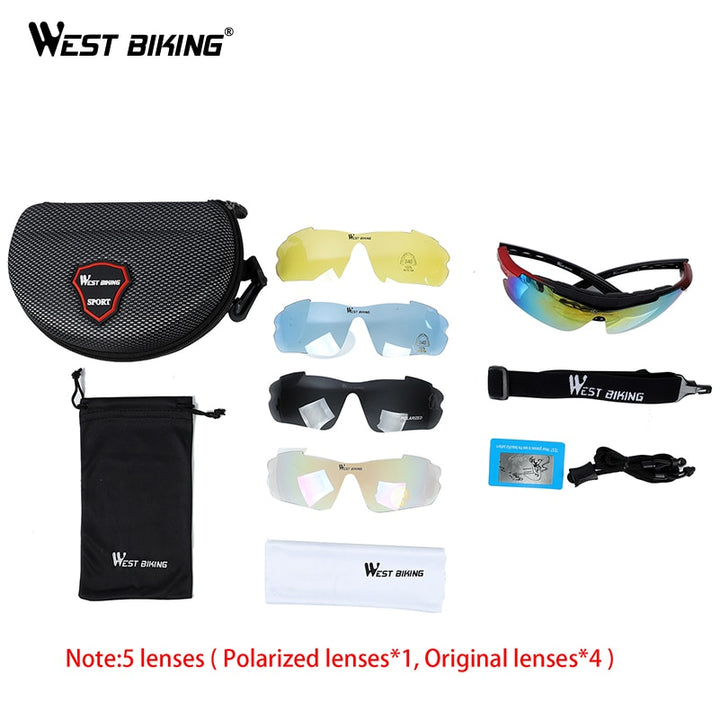 West Biking Unisex Full Rim Acetate Polarized Sport Sunglasses YP0703111AA Sunglasses West Biking