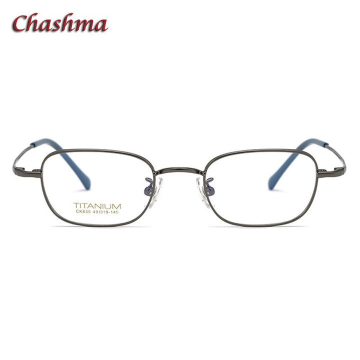 Chashma Ottica Unisex Full Rim Square Titanium Eyeglasses 835 Full Rim Chashma Ottica