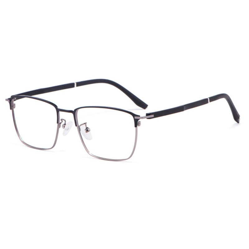 Hotony Unisex Full Rim Square Alloy Frame Eyeglasses 3007 Full Rim Hotony gray