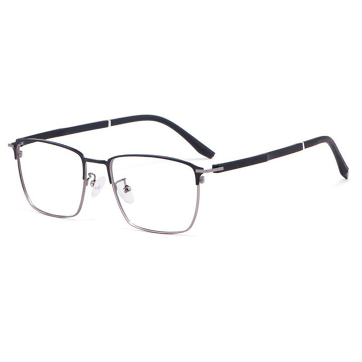 Hotony Unisex Full Rim Square Alloy Frame Eyeglasses 3007 Full Rim Hotony gray