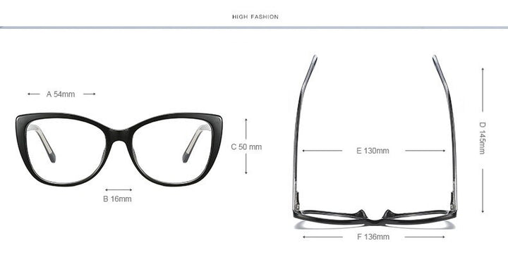 Hotochki Women's Full Rim PC Plastic Resin Frame Eyeglasses 2005 Full Rim Hotochki