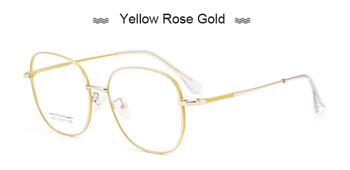 Hotony Unisex Full Rim Aluminum Magnesium Alloy Frame Eyeglasses AC012 Full Rim Hotony