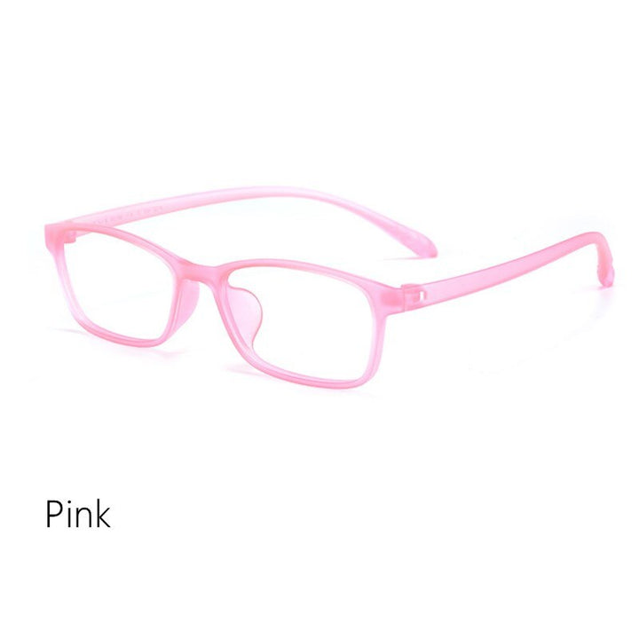 Yimaruili Unisex Full Rim Square Tr 90 Eyeglasses X1x2 Full Rim Yimaruili Eyeglasses WOMEN Pink