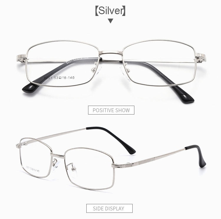 Hotochki Men's Full Rim Titanium Alloy Frame Eyeglasses 8201 Full Rim Hotochki