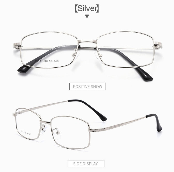 Hotochki Men's Full Rim Titanium Alloy Frame Eyeglasses 8201 Full Rim Hotochki