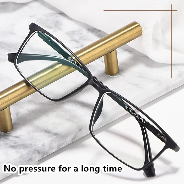 Yimaruili Men's Full Rim Steel Frame Eyeglasses 9810 Full Rim Yimaruili Eyeglasses
