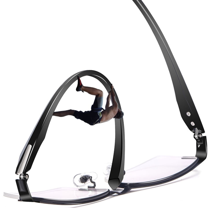 Yimaruili Men's Semi Or Full Rim Alloy Frame Eyeglasses 66071/66085 Full Rim Yimaruili Eyeglasses