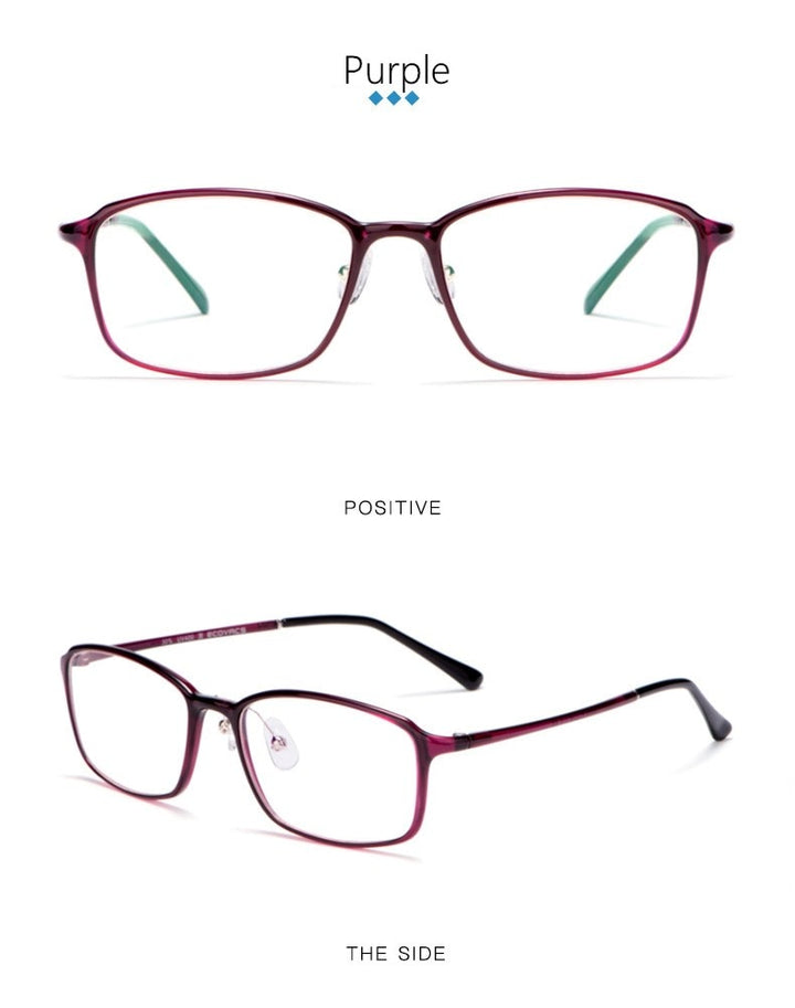 Yimaruili Unisex Full Rim TR 90 Resin Frame Eyeglasses M8003 Full Rim Yimaruili Eyeglasses