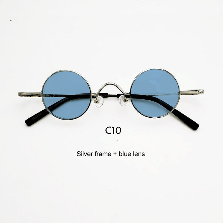 Yujo Unisex Acetate Alloy Small Round Sunglasses Y050 Sunglasses Yujo C10 China