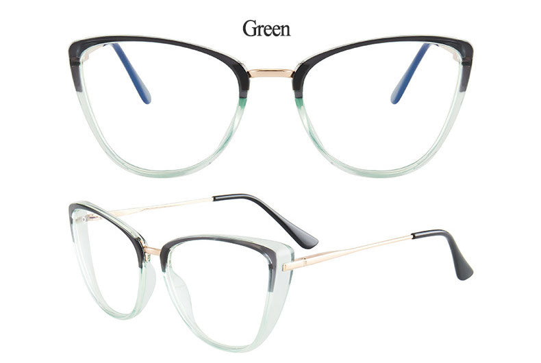 Hotony Women's Full Rim TR 90 Resin Cat Eye Frame Eyeglasses 7033 Full Rim Hotony