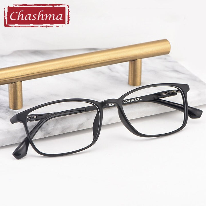Chashma Unisex Full Rim Square Tr 90 Titanium Eyeglasses 9801 Full Rim Chashma