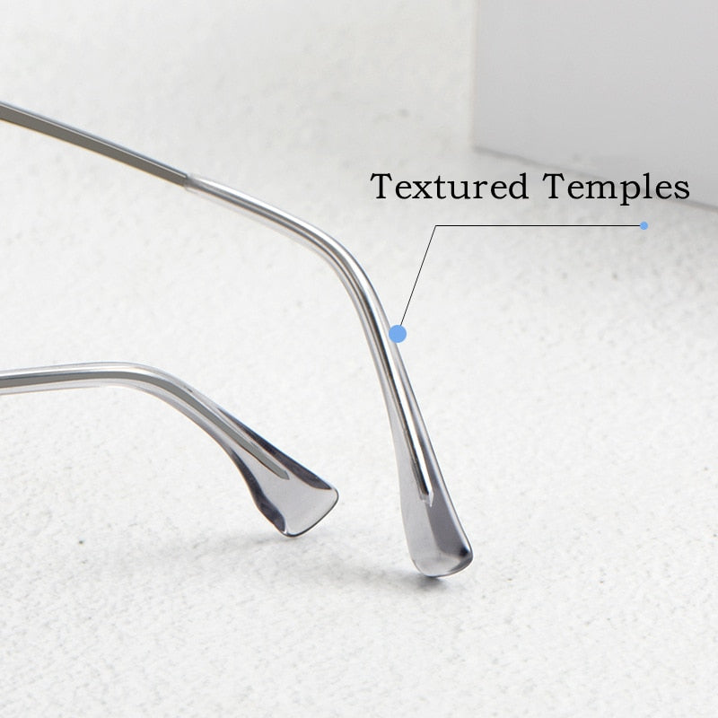 Yimaruili Unisex Full Rim Double Bridge β Titanium Frame Eyeglasses L1361 Full Rim Yimaruili Eyeglasses