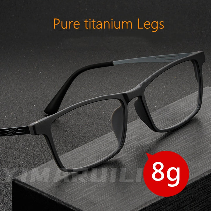 Yimaruili Unisex Full Rim TR 90 Resin β Titanium Frame Eyeglasses Y8883 Full Rim Yimaruili Eyeglasses