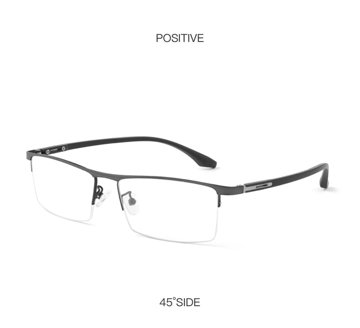 Hotochki Unisex Semi Rim Alloy Frame Eyeglasses P9001 Semi Rim Hotochki