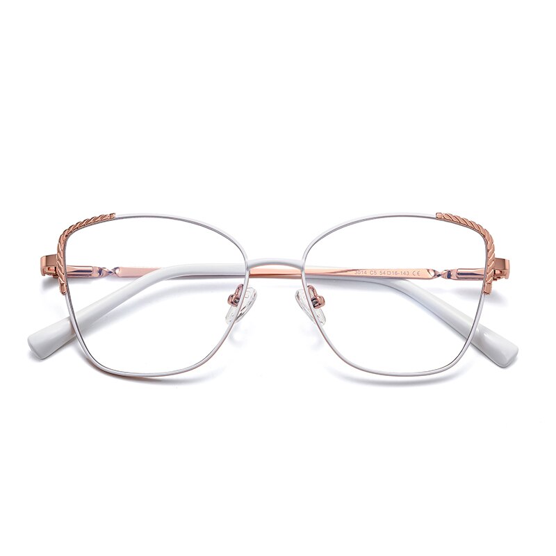 Hotochki Women's Full Rim Polygon Alloy Frame Eyeglasses 3014 Full Rim Hotochki C5