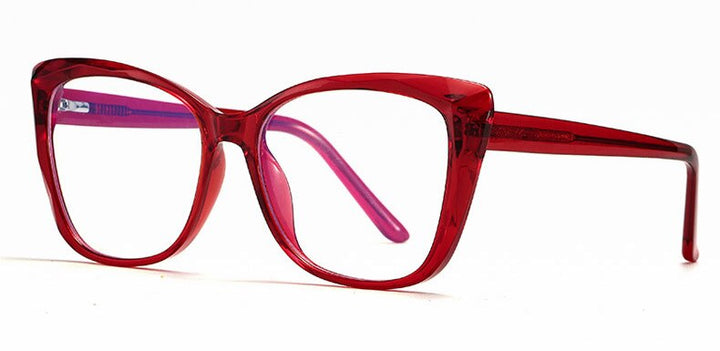 Hotochki Unisex Full Rim Cat Eye TR-90 Resin Frame Eyeglasses 2001 Full Rim Hotochki