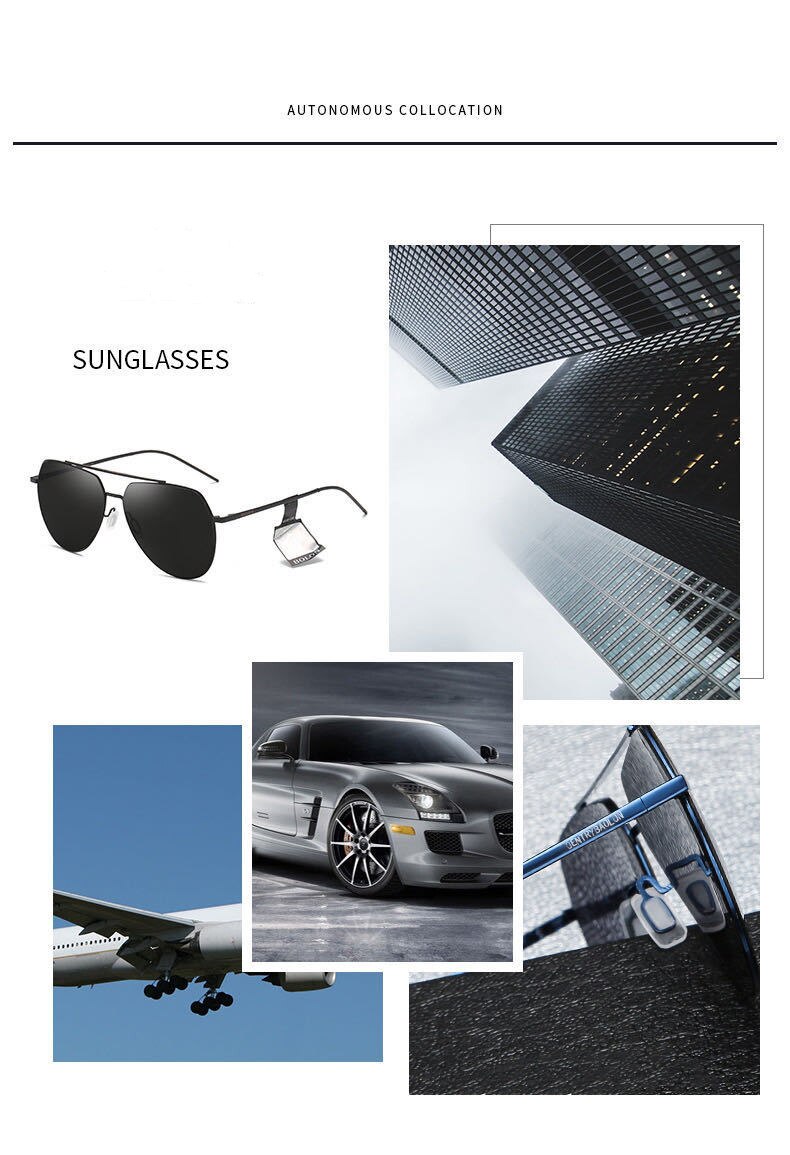 Yimaruili Women's Full Rim Double Bridge Alloy Frame Polarized Lens Sunglasses B8011 Sunglasses Yimaruili Sunglasses