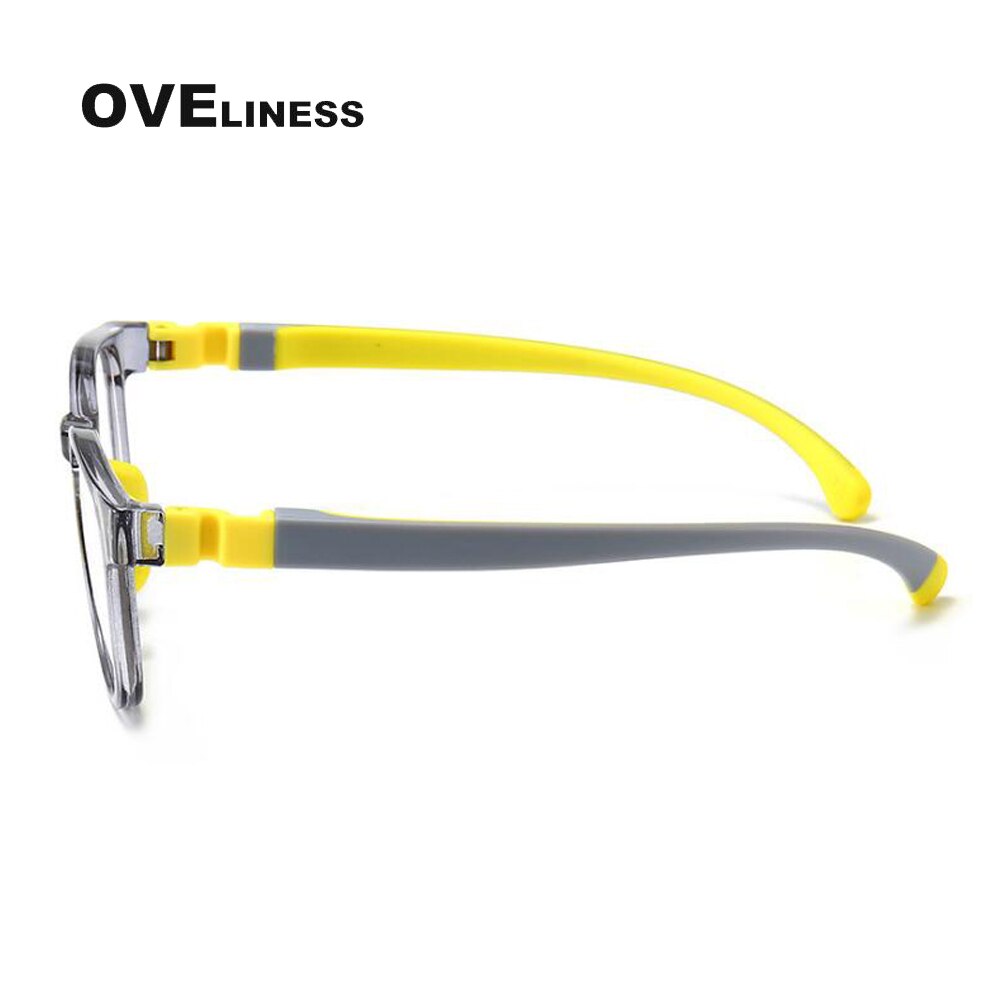 Oveliness Unisex Children's Full Rim Square Round Tr 90 Titanium Eyeglasses Olp06 Full Rim Oveliness