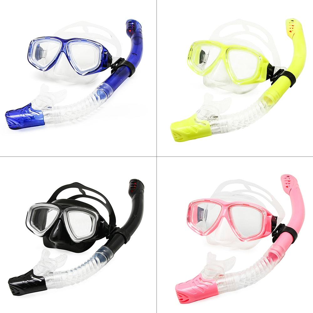 Enzodate Unisex Full Rim Polycarbonate Myopic Snorkel Goggles Goggles Enzodate